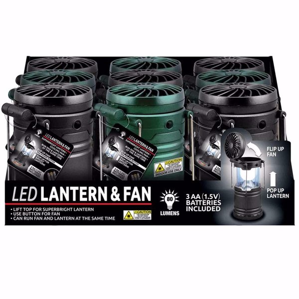 Shawshank Ledz Blazing LEDz 80 lm Assorted LED LED Lantern & Fan 702062